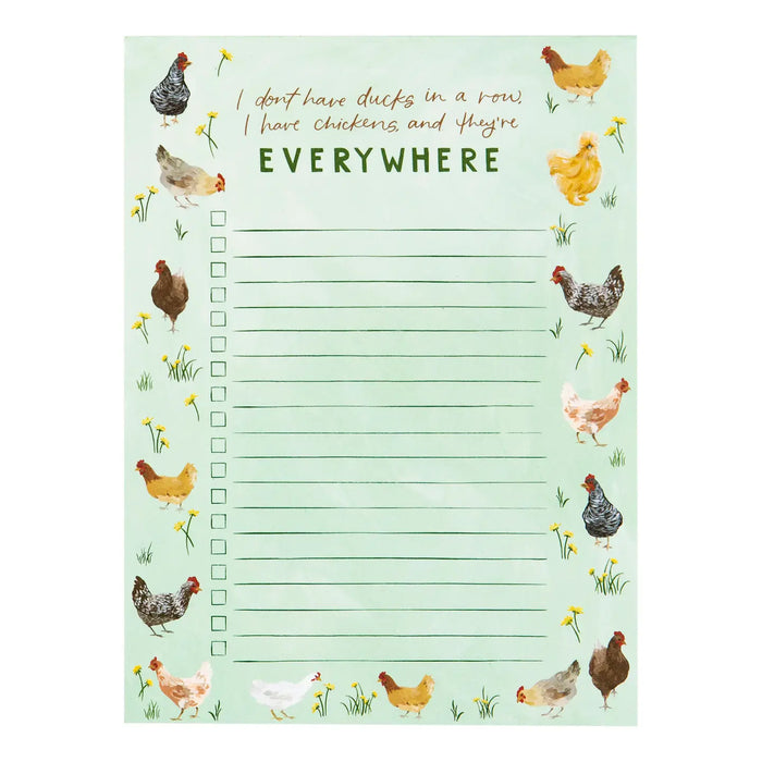 Chickens Everywhere Notepad