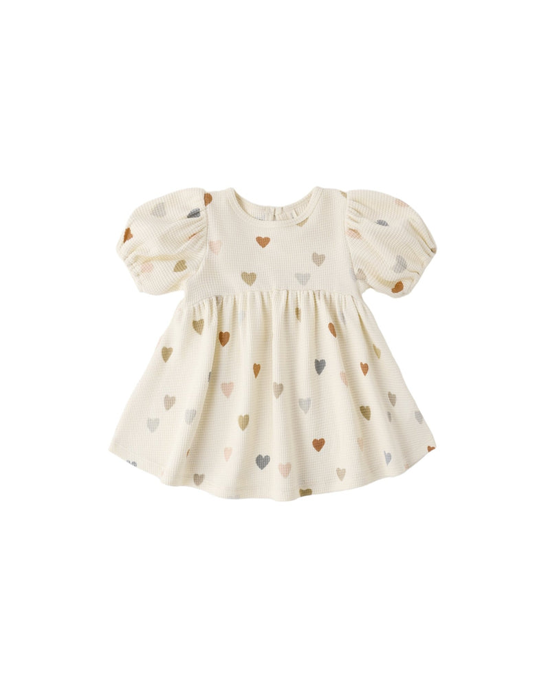 Darla Dress in Confetti Hearts - Needle and Grain