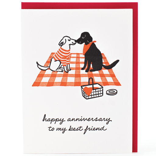 Dog Picnic Anniversary Card - Needle and Grain