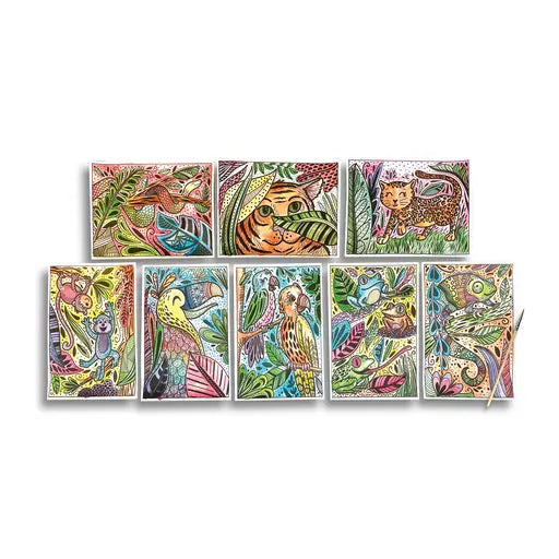 Hidden Colors Magic Paint Sheets - Magic Jungle