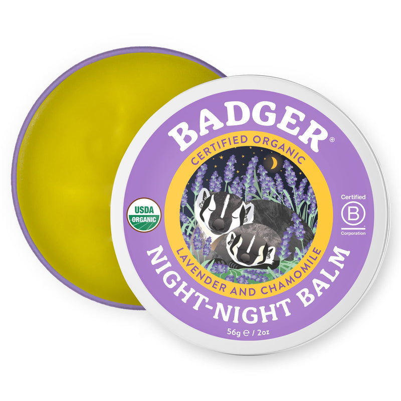 Badger Night-Night Balm, Organic Aromatherapy for Kids