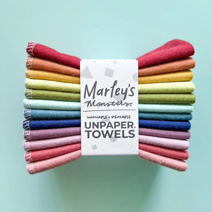Unpaper Towels in Earthy Rainbow