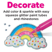 Easy Sparkle Window Art Mini Kit Craft Kit for Kids - Needle and Grain