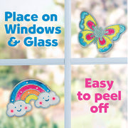 Easy Sparkle Window Art Mini Kit Craft Kit for Kids - Needle and Grain