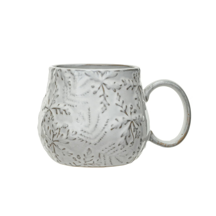 Embossed Snowflake Mug