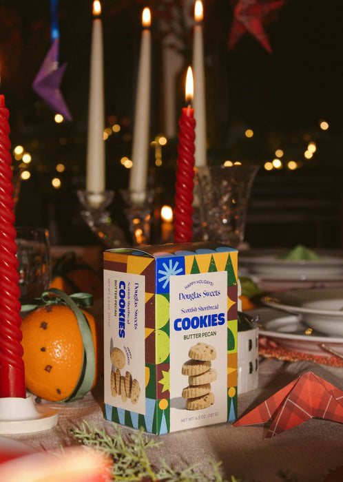 Holiday Butter Pecan Shortbread Cookies