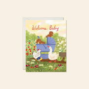 Farm Baby Card – Sweet Animal Welcome Baby Card - Needle and Grain