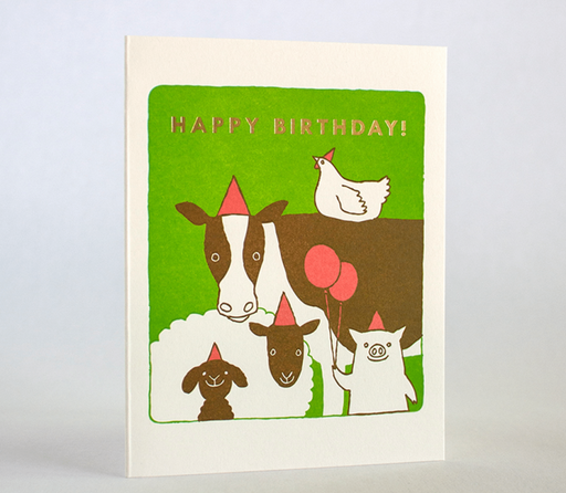 Farm Birthday Card - Needle and Grain