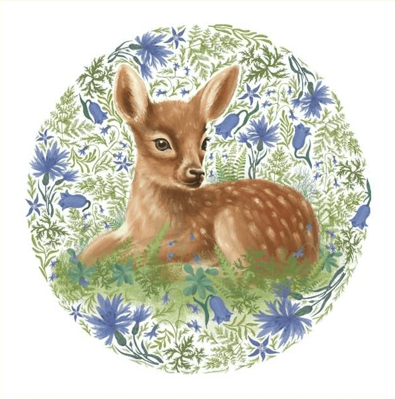 Fawn Art Print Card - Needle and Grain