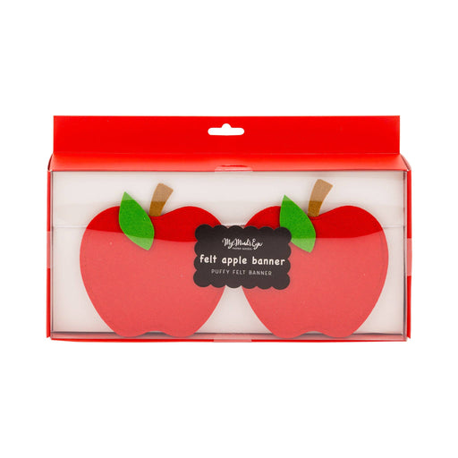 Felt Apple Banner - Needle and Grain