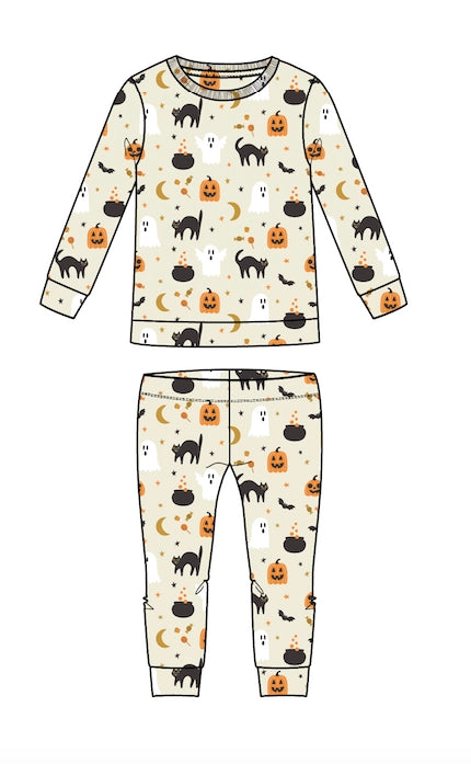 Spooky Fun Halloween 2 Piece Bamboo Pajamas