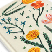 Floral Embroidered Journal - Needle and Grain