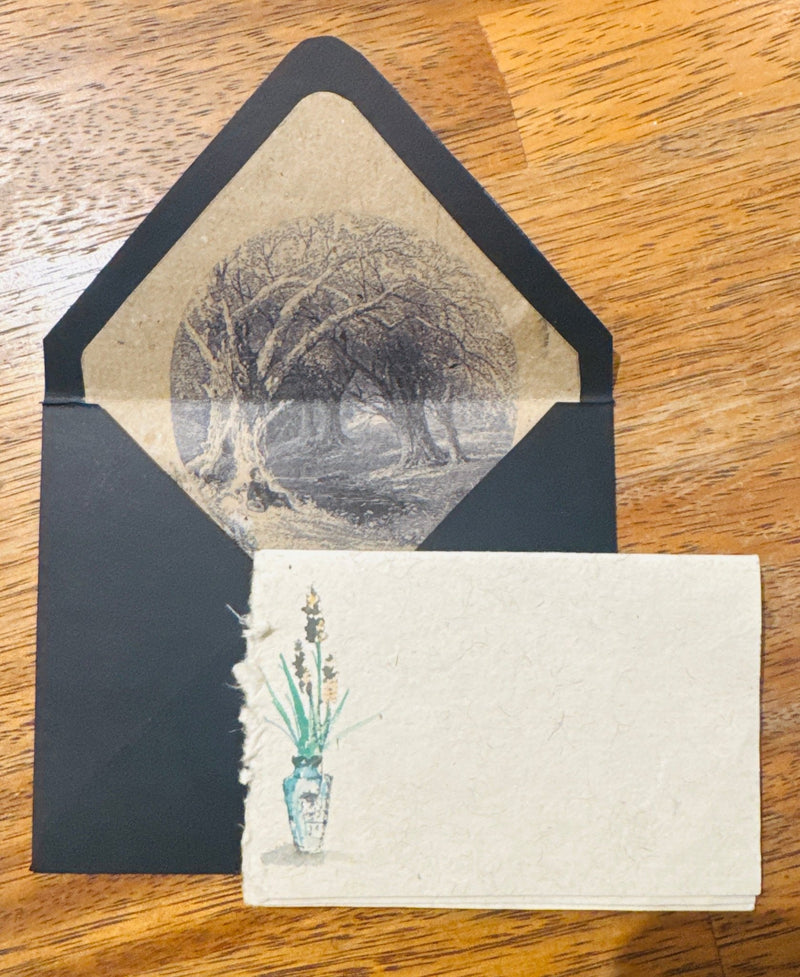 Floral Watercolor Card - Needle and Grain