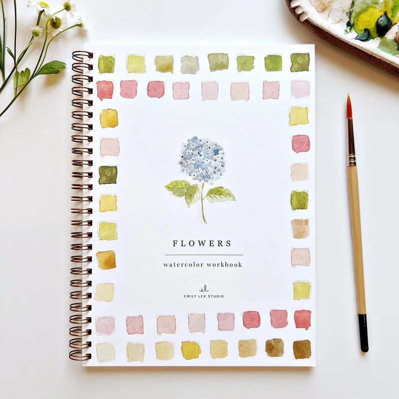 Flowers Watercolor Workbook - Needle and Grain