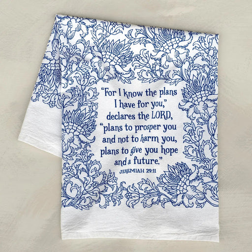 For I Know The Plans Tea Towel - Needle and Grain