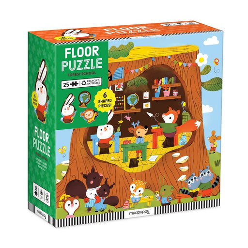 Forest School 25 Piece Floor Puzzle with Shaped Pieces - Needle and Grain