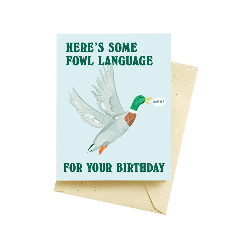 Fowl Language Birthday Cards - Needle and Grain