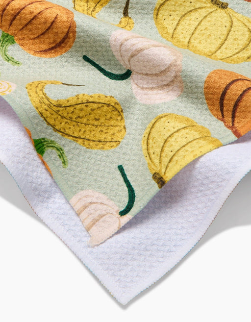 Geometry Pumpkins And Gourds Tea Towel - Needle and Grain