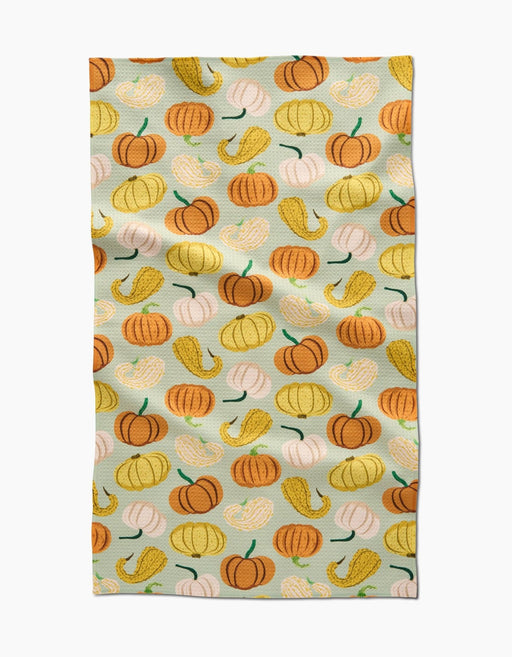 Geometry Pumpkins And Gourds Tea Towel - Needle and Grain