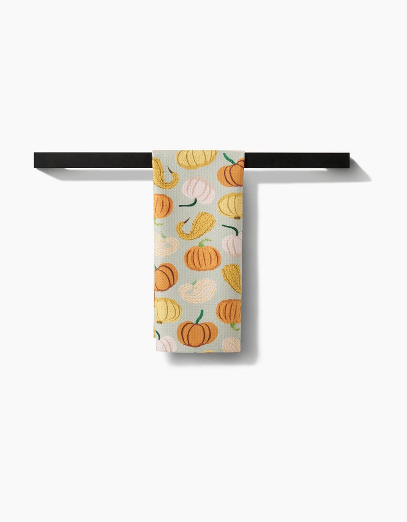 Geometry Pumpkins And Gourds Tea Towel - Needle and Grain
