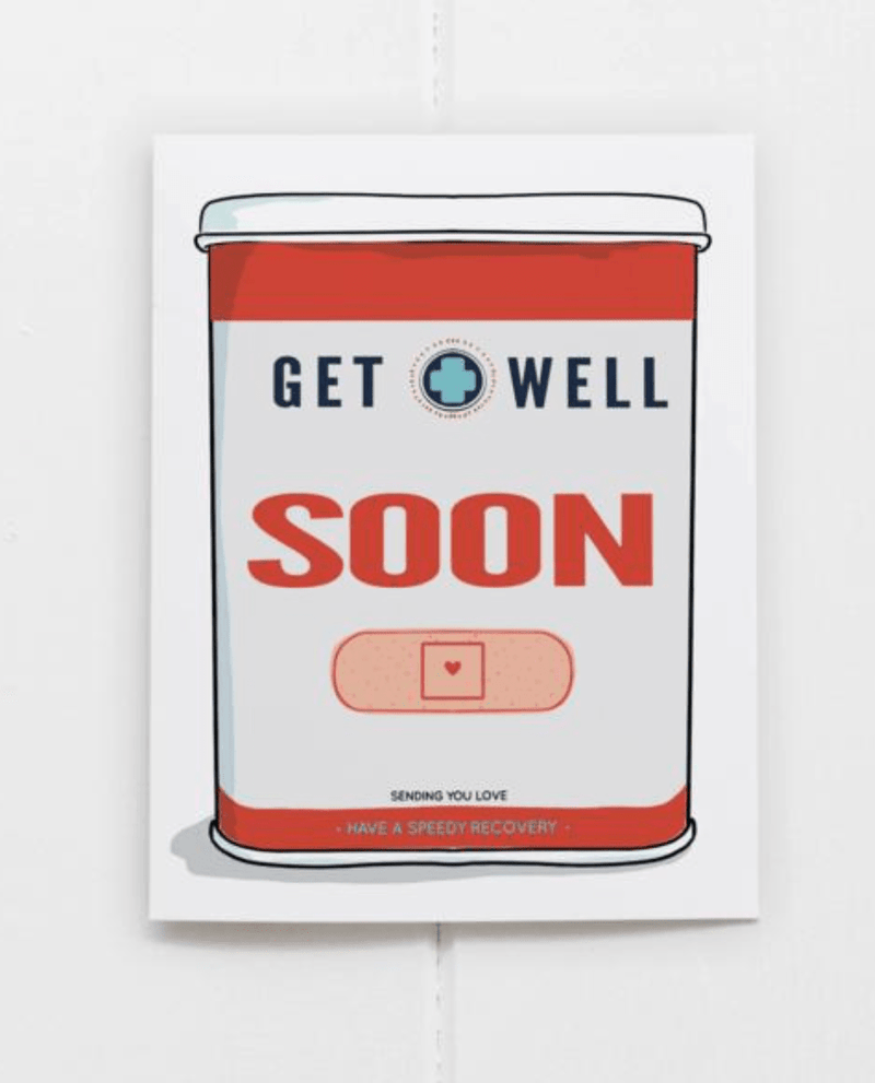 Get Well Soon Greeting Card - Needle and Grain