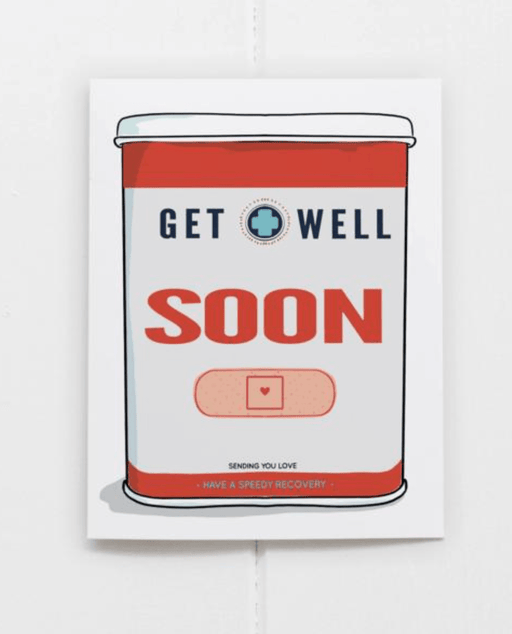 Get Well Soon Greeting Card - Needle and Grain