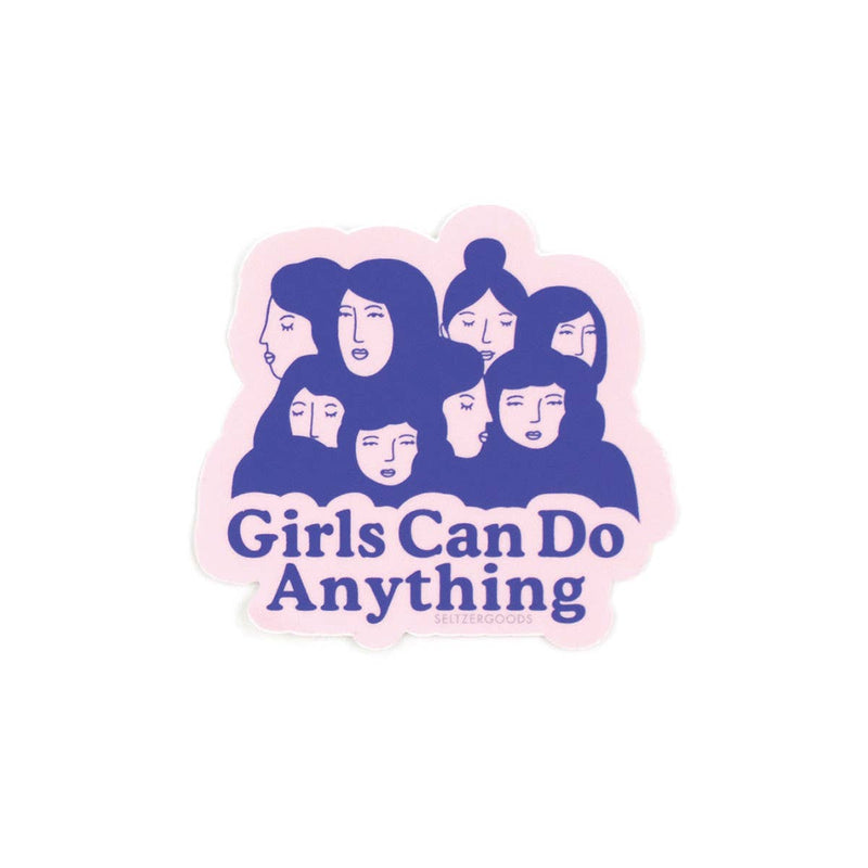 Girls Can Sticker - Needle and Grain
