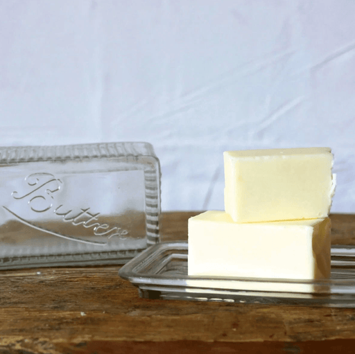 Glass Butter Dish - Needle and Grain