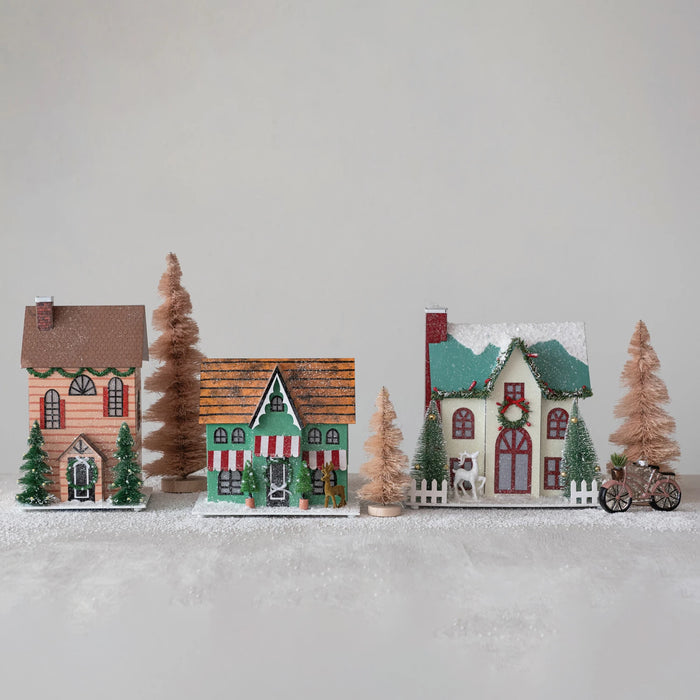 Light-Up Paper House with Deer