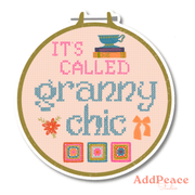 Granny Chic Vinyl Sticker - Needle and Grain
