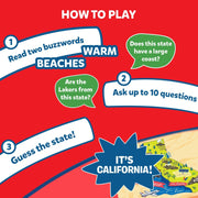 Guess in 10 States of America Card Game - Needle and Grain