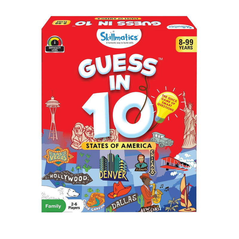 Guess in 10 States of America Card Game - Needle and Grain