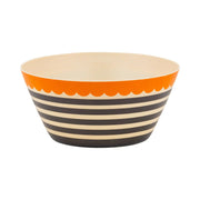 Halloween Striped Bamboo Bowl - Needle and Grain