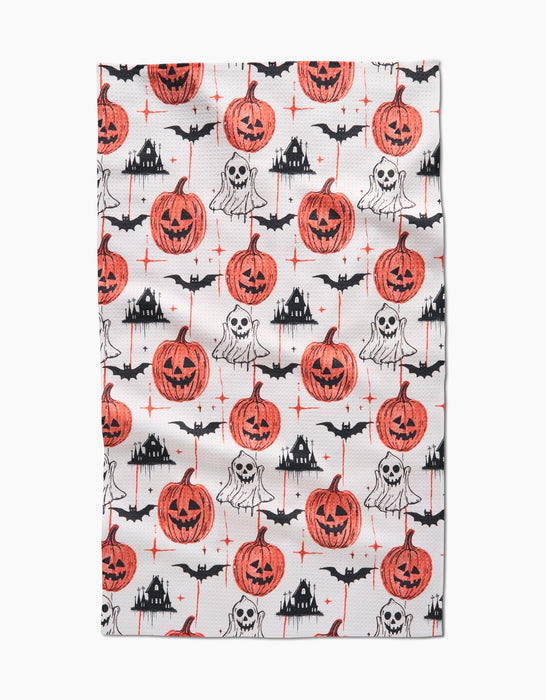Halloween is Here Microfiber Tea Towel