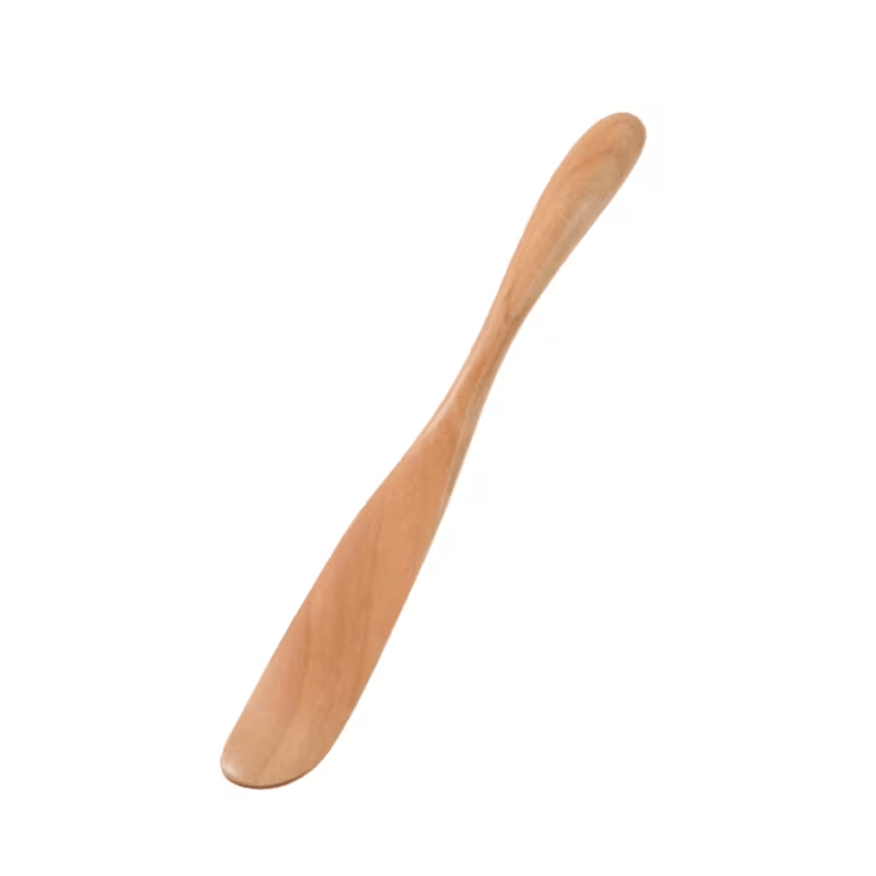 Hand Carved Wooden Spreading Knife - Needle and Grain