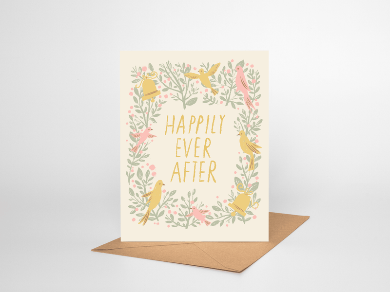 Happily Ever After Card - Needle and Grain