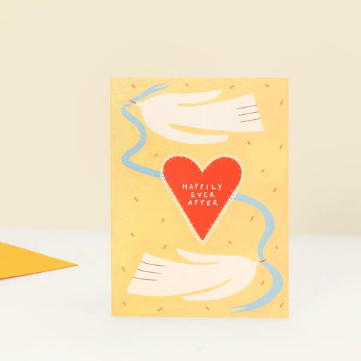 Happily Ever After Wedding Card - Needle and Grain