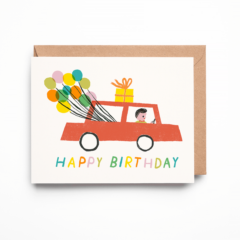 Happy Birthday Car Card - Needle and Grain