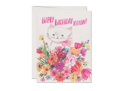 Happy Birthday Kitten Birthday Card - Needle and Grain