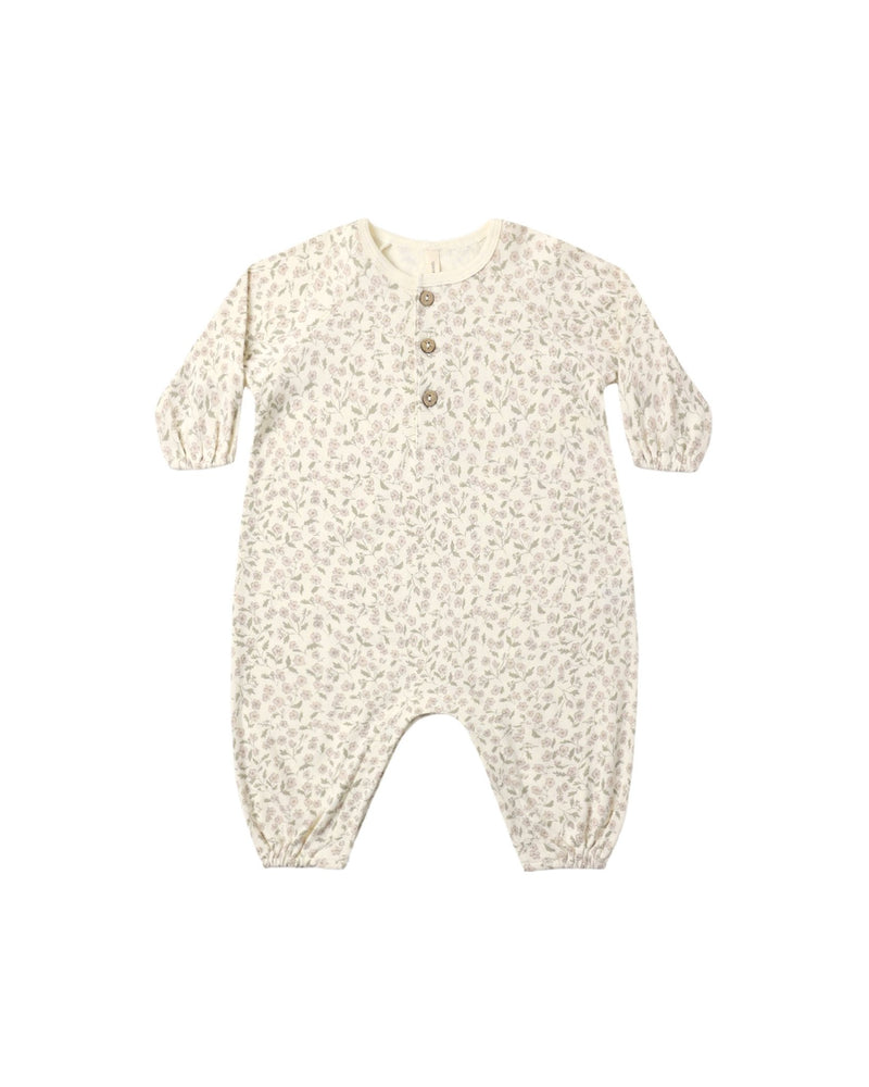 Henley Bubble Jumpsuit in Floret - Needle and Grain