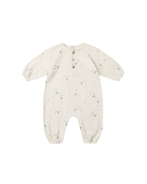 Henley Bubble Jumpsuit in Moons - Needle and Grain