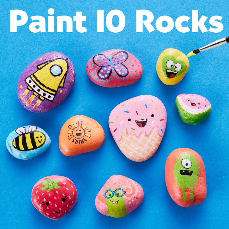 Hide & Seek Rock Painting DIY Craft Kit for Kids - Needle and Grain