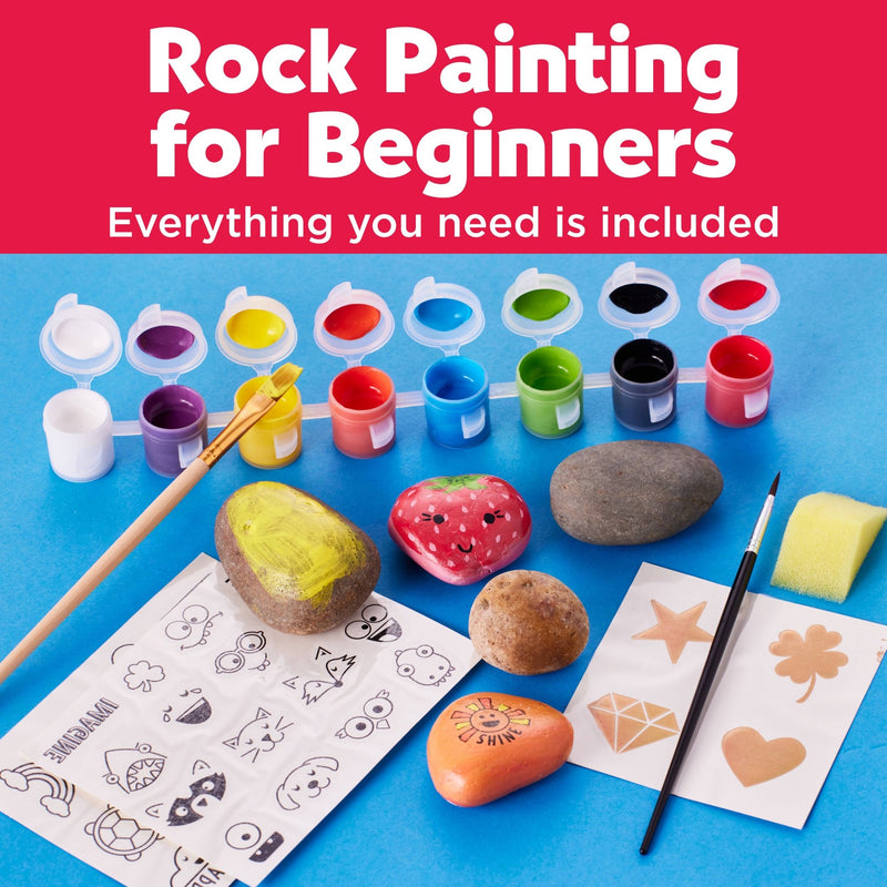 Hide & Seek Rock Painting DIY Craft Kit for Kids - Needle and Grain