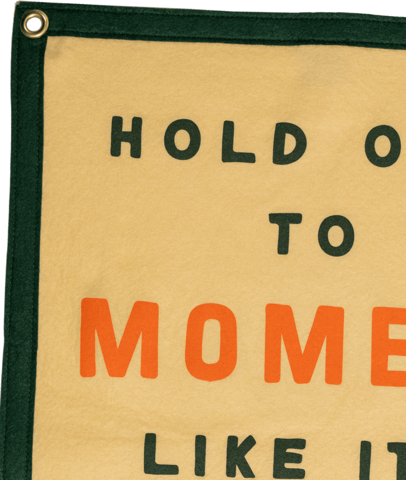 Hold On To The Moment Like It's Heaven Passing Through Camp Flag • Turnpike Troubadours x Oxford Pennant - Needle and Grain