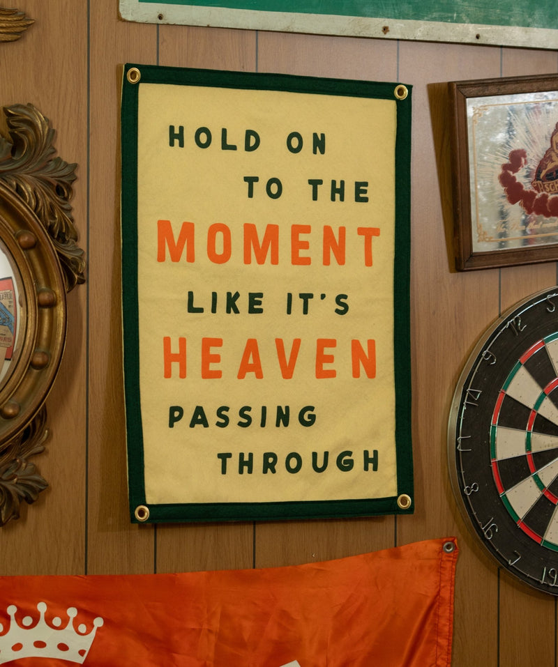 Hold On To The Moment Like It's Heaven Passing Through Camp Flag • Turnpike Troubadours x Oxford Pennant - Needle and Grain