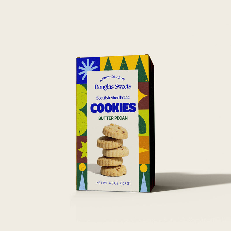 Holiday Butter Pecan Shortbread Cookies - Needle and Grain