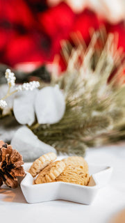 Holiday Butter Pecan Shortbread Cookies - Needle and Grain