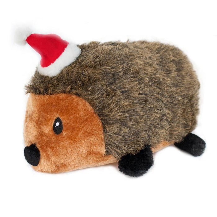 Large Holiday Hedgehog Christmas Dog Toy