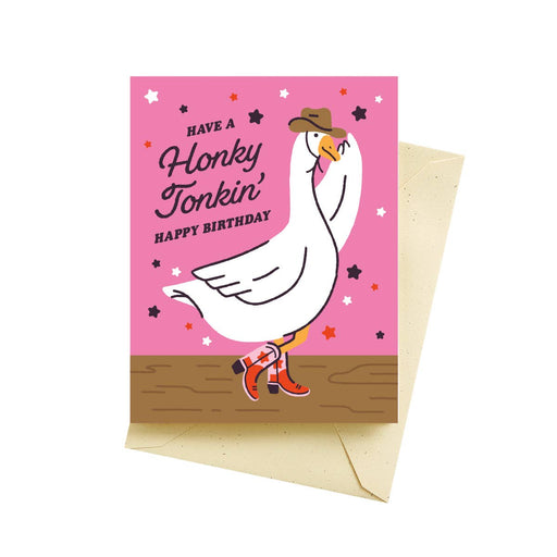 Honky Tonk Goose Birthday Cards - Needle and Grain