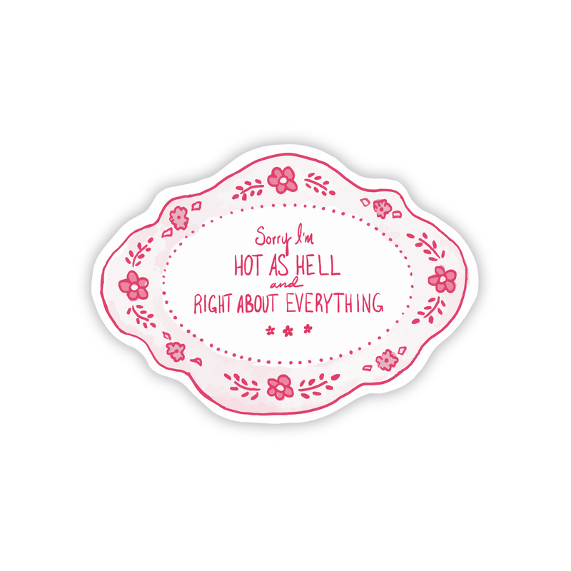 Hot as Hell Die - Cut Sticker - Needle and Grain